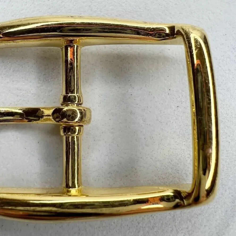 Vintage Gold Tone Simple Basic Belt Buckle for up to 1 Inch Belt